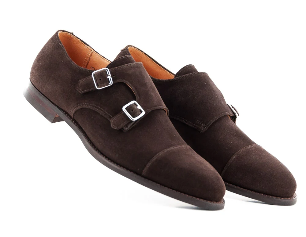 CROCKETT AND JONES - LOWNDES 4 SUEDE OAK