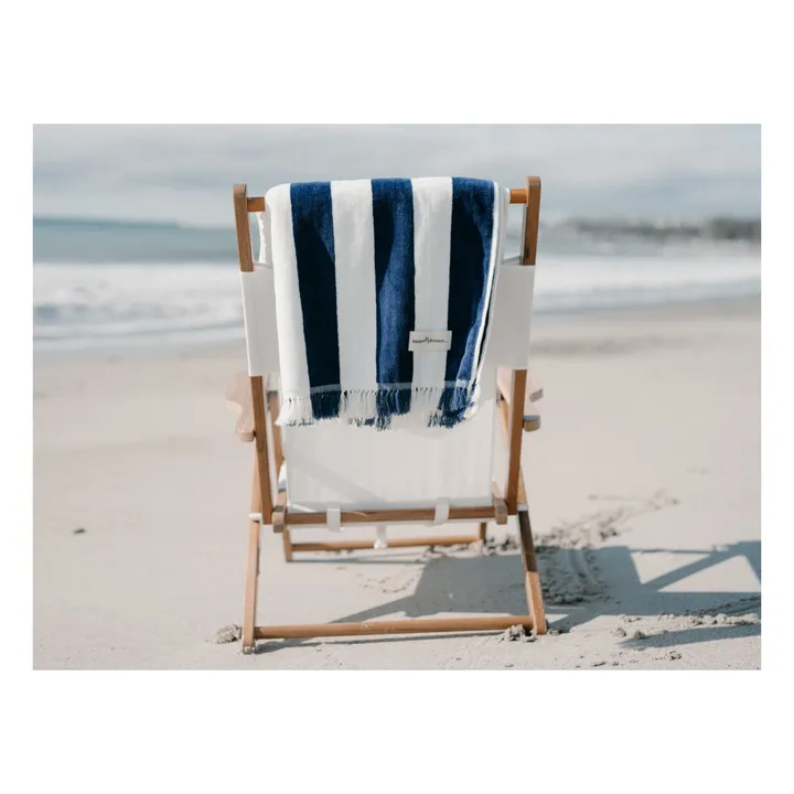 Business & Pleasure Co. Serviette de plage Holiday | Bleu marine