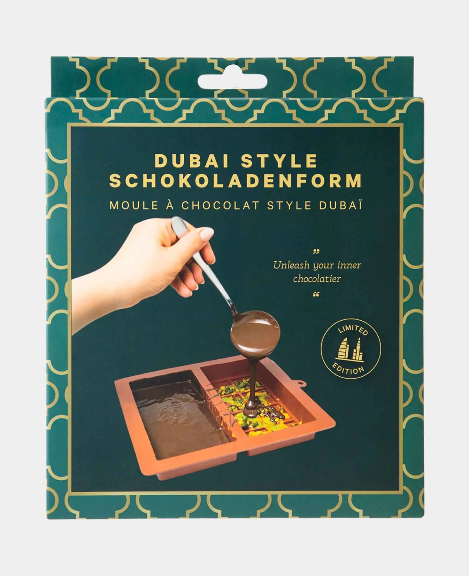 (2-fach) Silikon Dubai Schokoladen Form DIY Gussform für Pistazien Schokoladen Tafeln