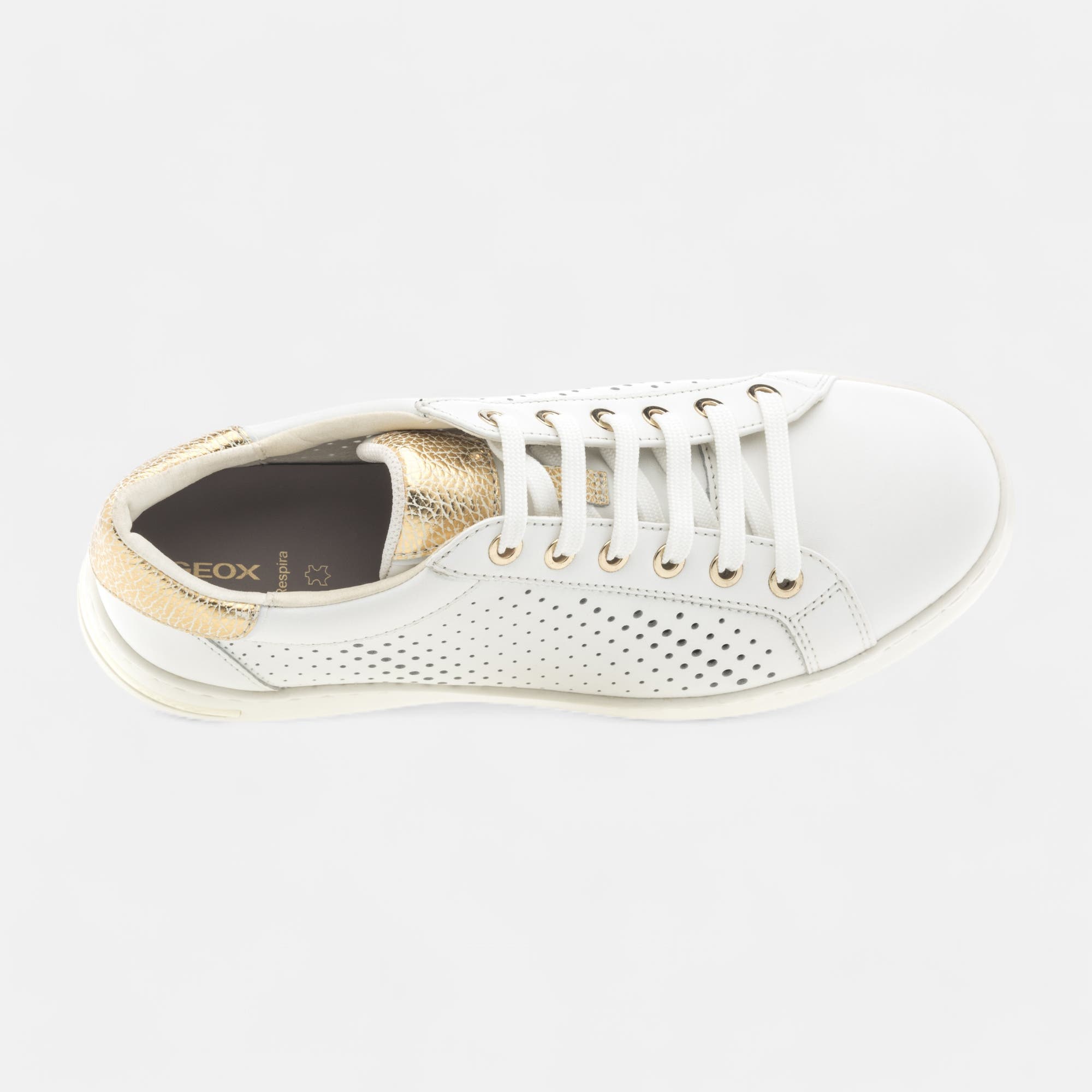 Baskets basses Femme en cuir blanc