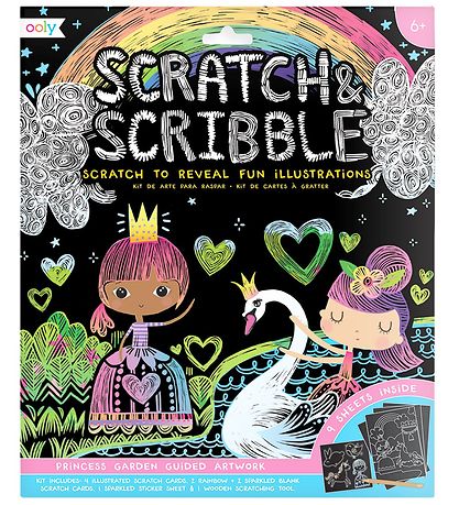 Ooly Scratch and ScribBlå S?t - Princess Garden