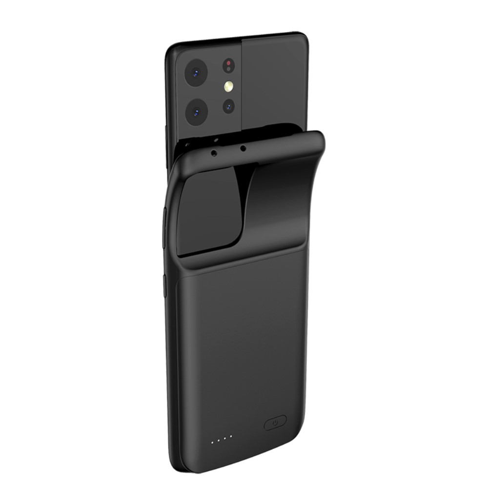 Samsung Galaxy S21 Ultra 5G Backpack Akku Case (4700mAh) Schutzhülle - Schwarz
