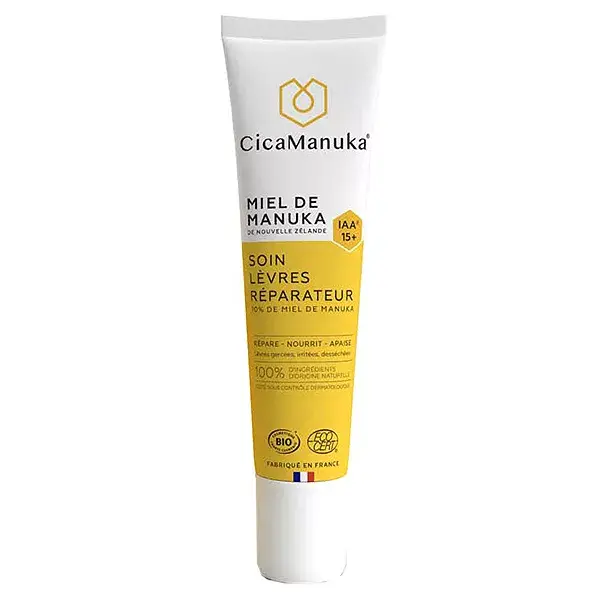 Cicamanuka Creme Labial Reparador com Mel de Manuka IAA15+ Orgânico 15ml