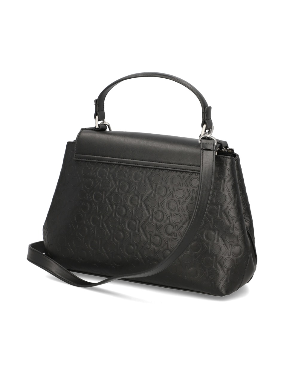 CK MUST TOP HANDLE TOTE-EMB MONO