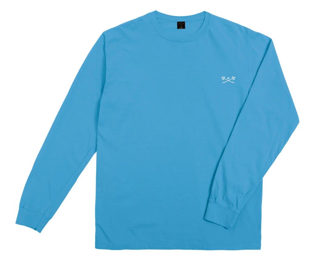 Dark Seas Go-To Pigment LS T-Shirt Topaz Blue