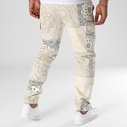 Pantalon Cargo M23324CPA Gris Anthracite Beige Bandana