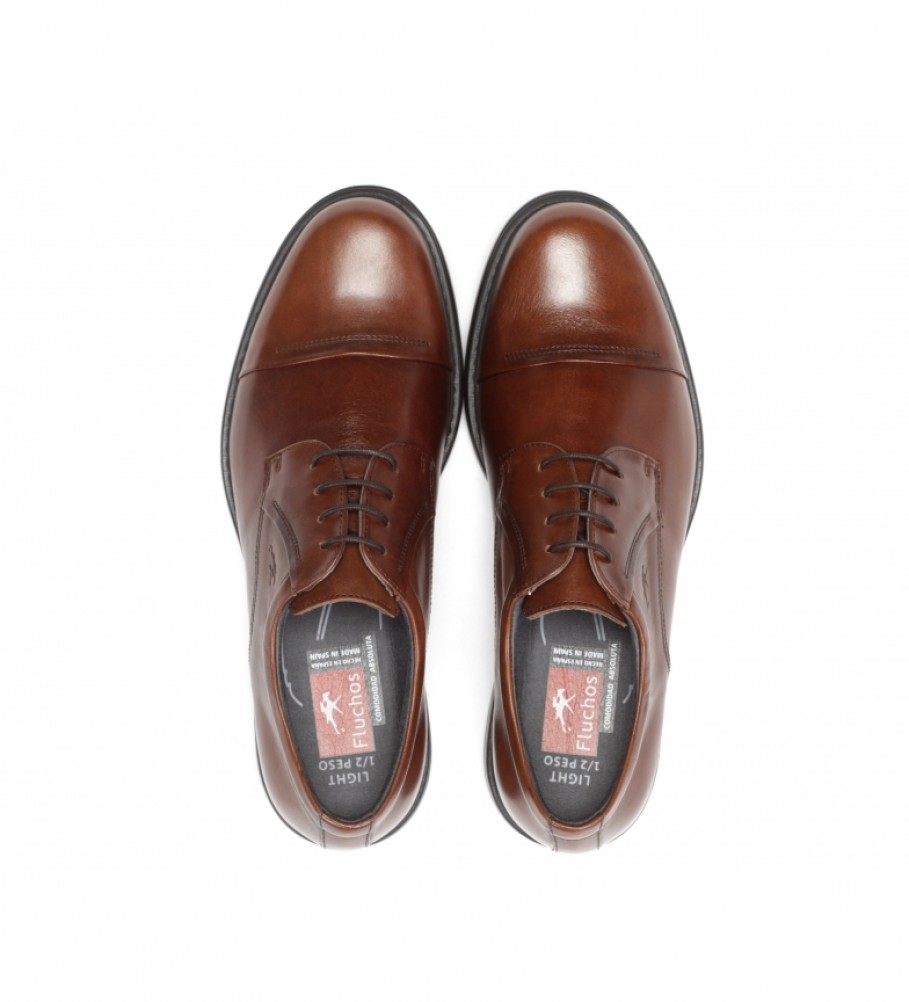 Sapatos de couro marrom Fluchos Simon 8468