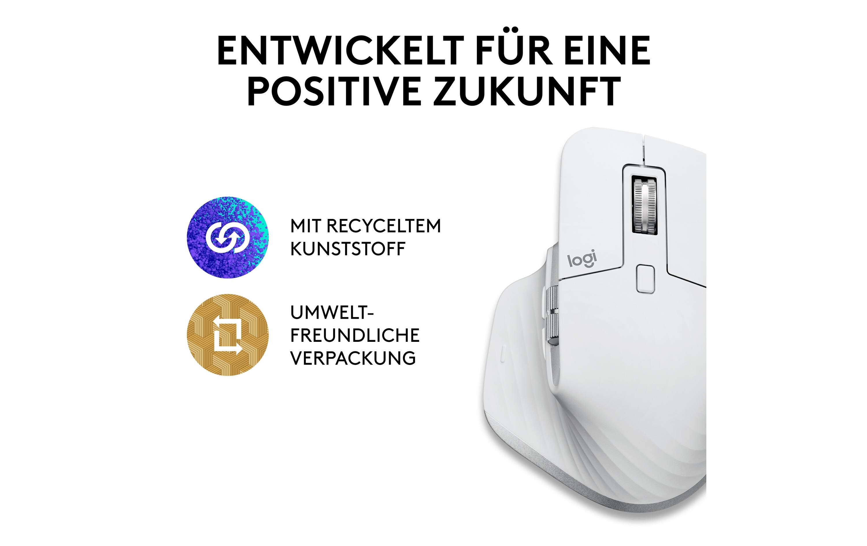 Maus MX Master 3S for Mac pale greyFür Mac optimierte Präzisionsmaus mit «Logitech Flow»-Technologie