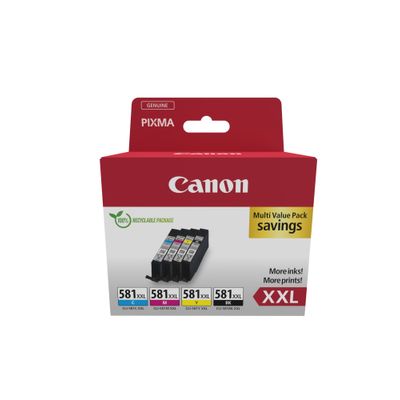 Canon CLI-581XXL - pack de 4 - noir, cyan, magenta, jaune - cartouche d'encre originale
