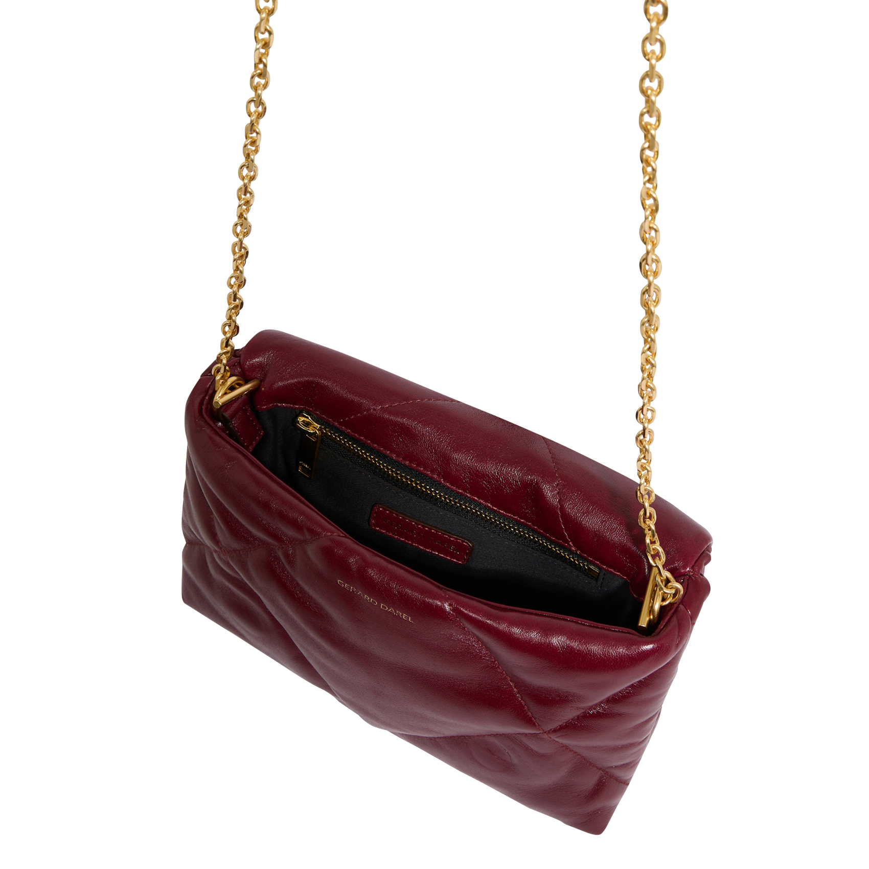 LE FANNY - Sac bandoulière en cuir matelassé | Rouge