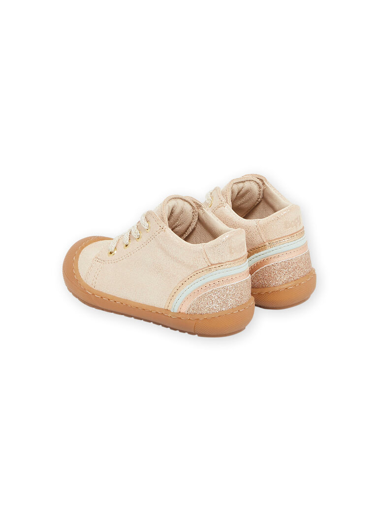 Botillons dorés en cuir