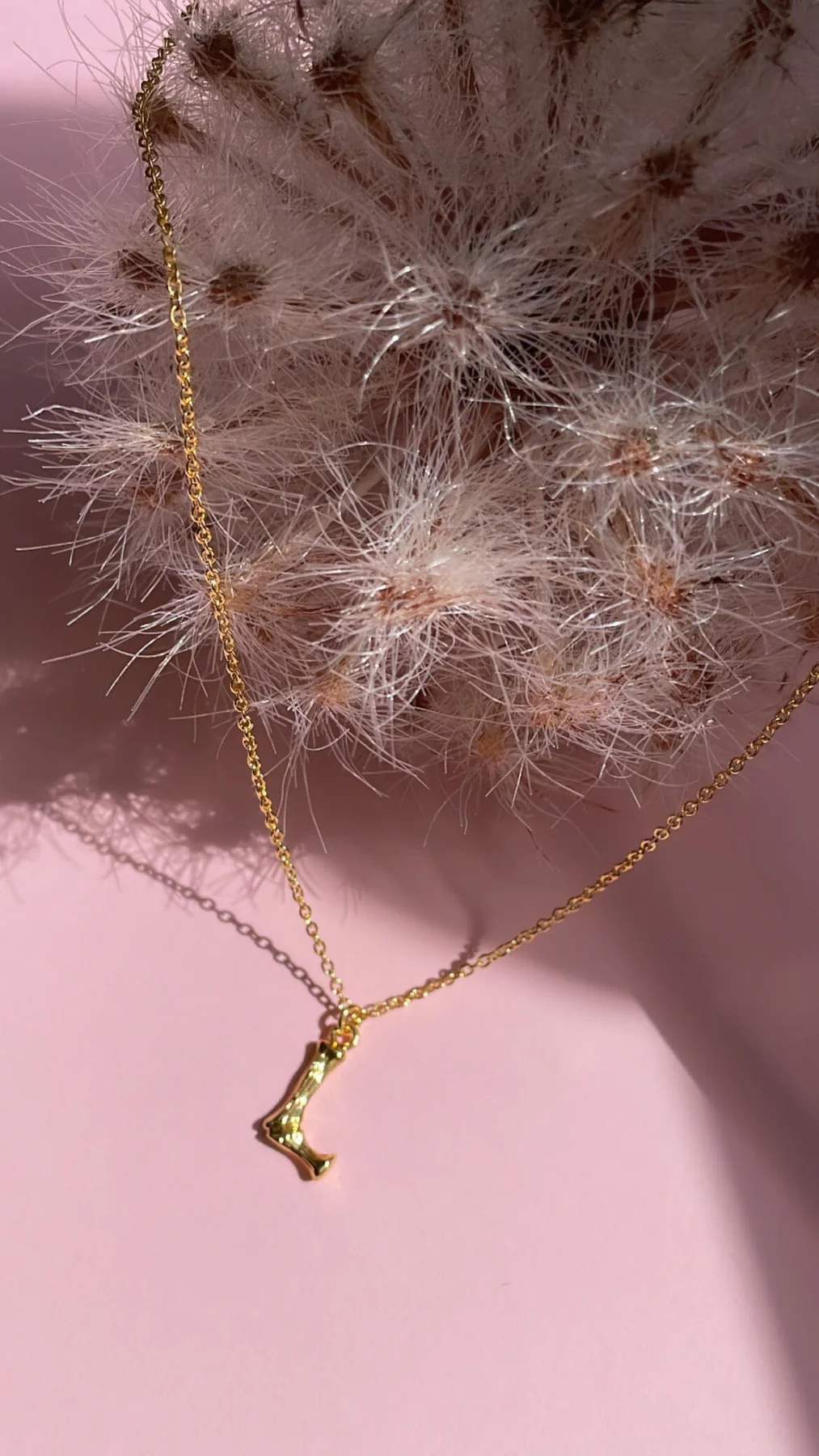 Mellow Moon Letter Rustik Necklace