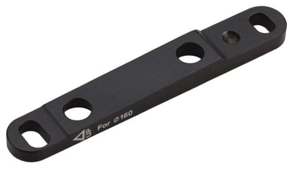 DISC-ADAPTER Road Flatmount vorne, 160mm  schwarz