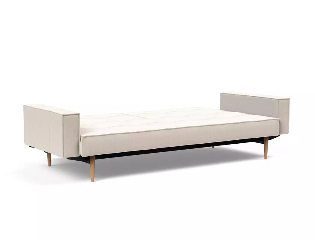 Schlafsofa mit Armlehnen Splitback Styletto hell