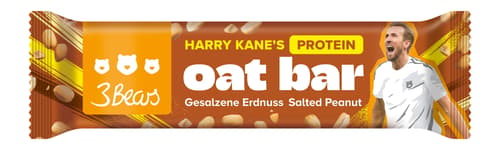 3Bears x Harry Kane Gesalzene Erdnuss Haferriegel