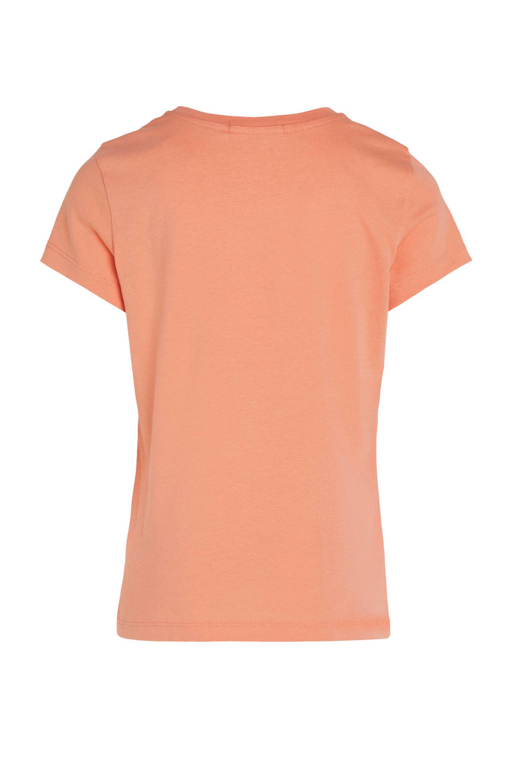 CALVIN KLEIN JEANS T-shirt met logo lichtoranje