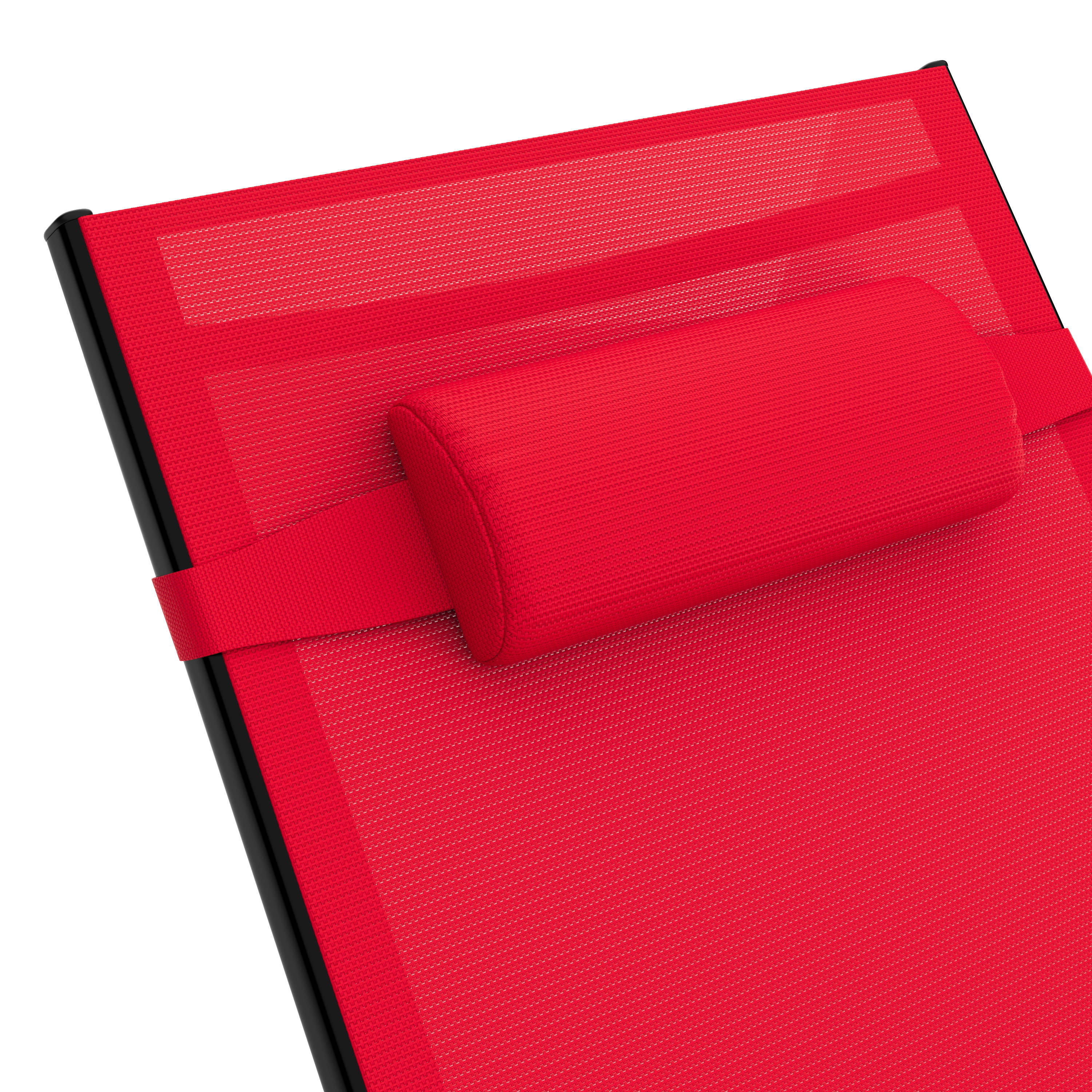 Liegestuhl ADDISON rot