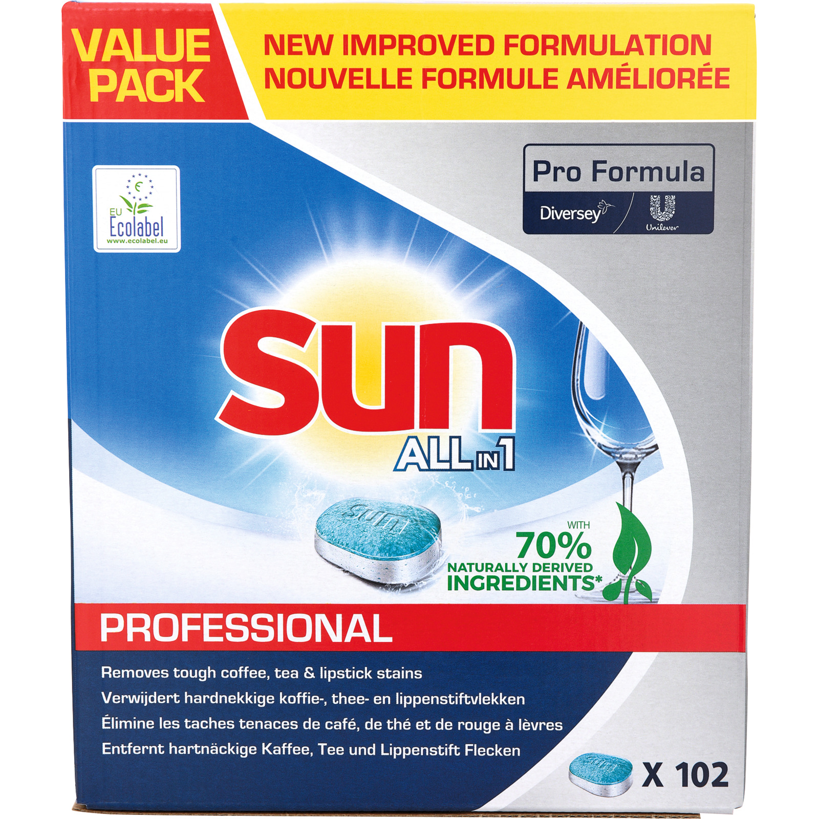 Sun All-in1 Spülmaschinentabs Professional 102 Tabs