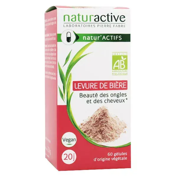 Levedura de Cerveja Orgânica Naturaactive - 60 Cápsulas Vegetais