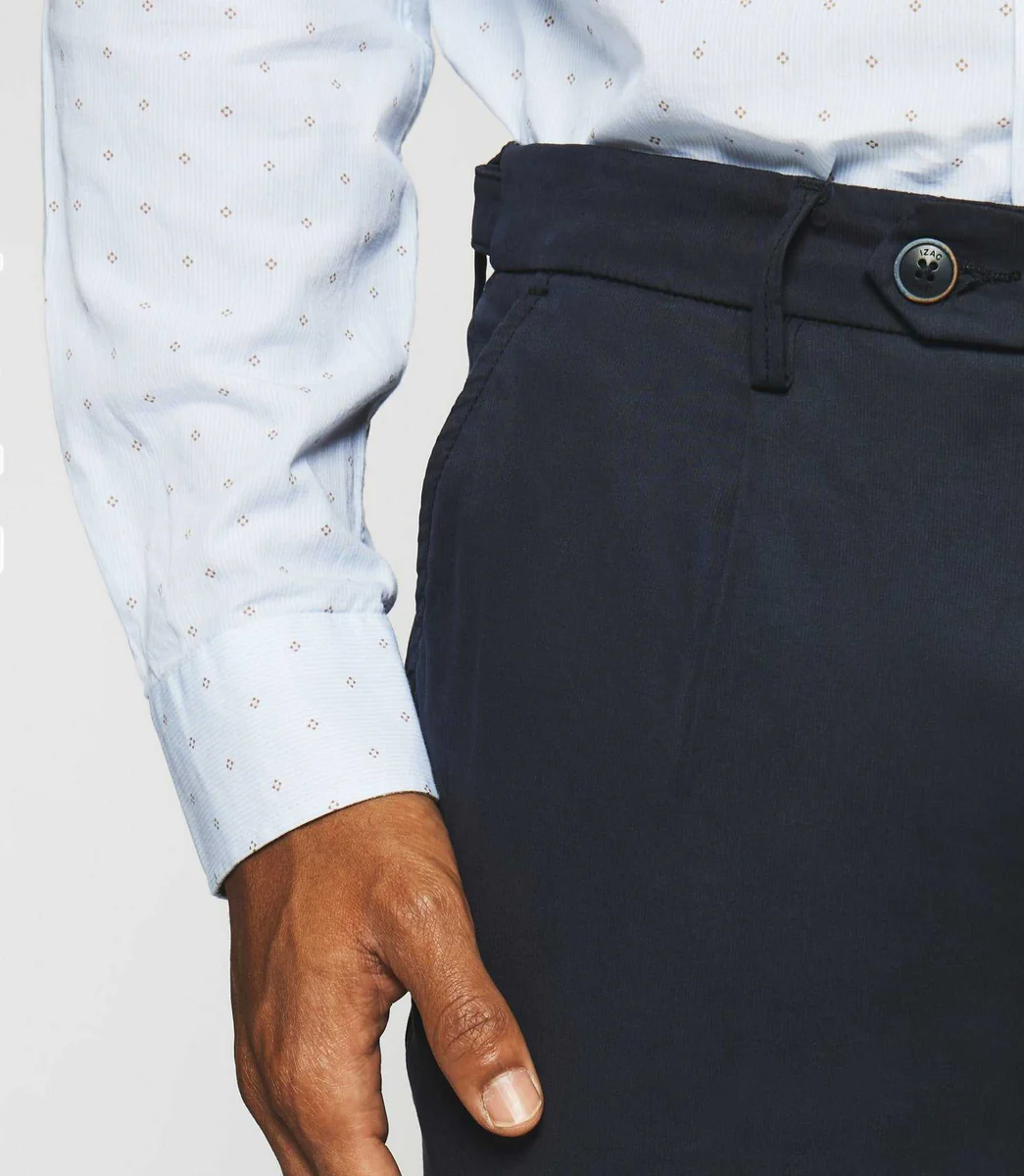 Pantalon chino slim marine PABLO