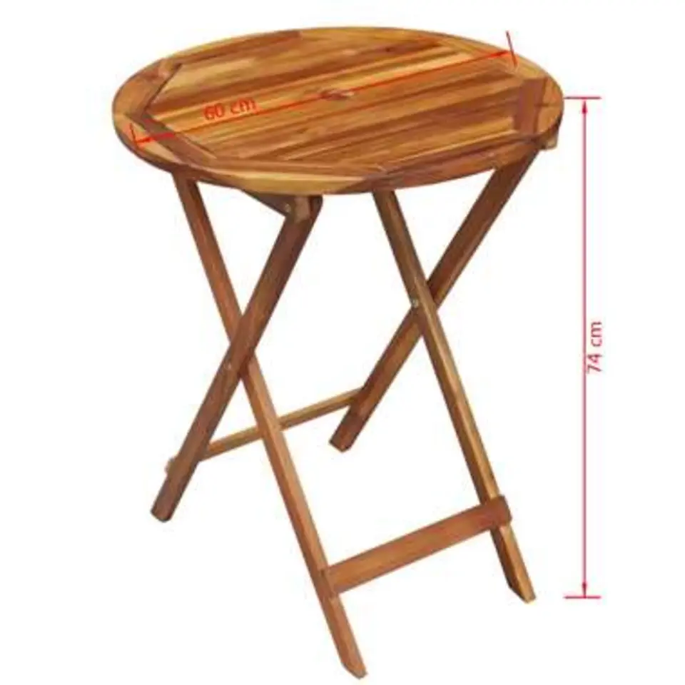 vidaXL - Houten Tuinset - Bruin - Hout - 60 cm
