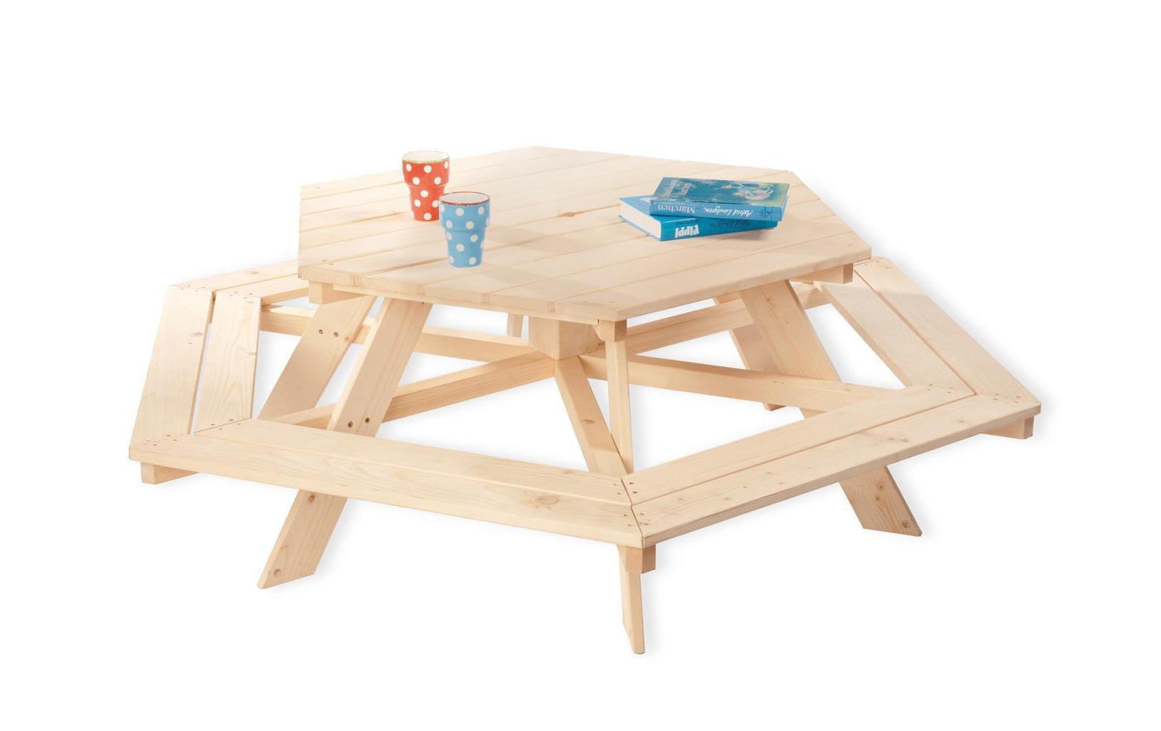 Pinolino® Garten-Kindersitzgruppe »Nicki 6-Eck« Set,