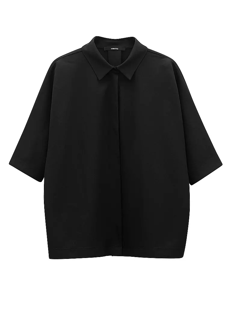SOMEDAY Bluse ZUNYA DETAIL schwarz