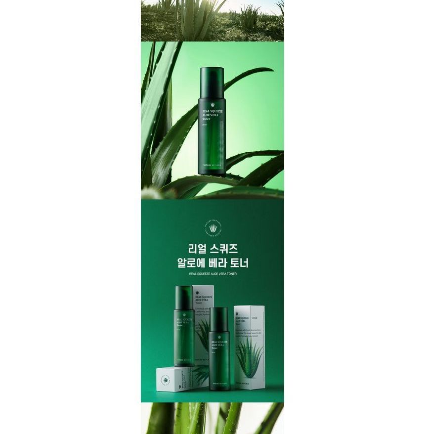 NATURE REPUBLIC - Real Squeeze Aloë Vera Toner