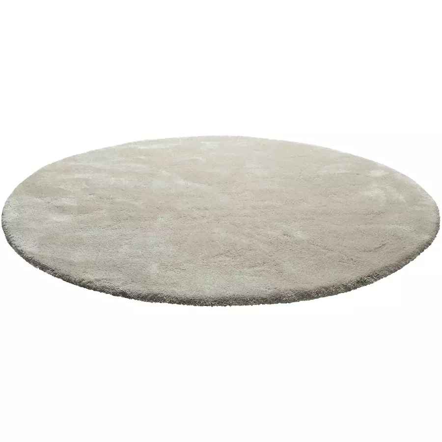 Homie Living Hochflorteppich Pisa hellgrau creme