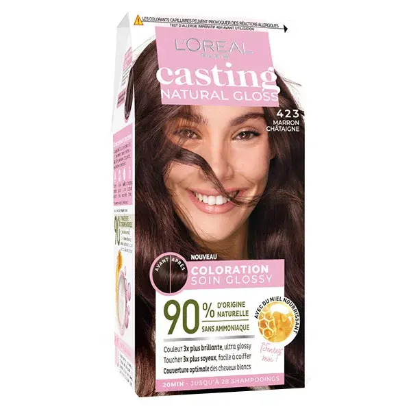 L'Oréal Paris Casting Natural Gloss Coloration 423 Marron Châtaigne