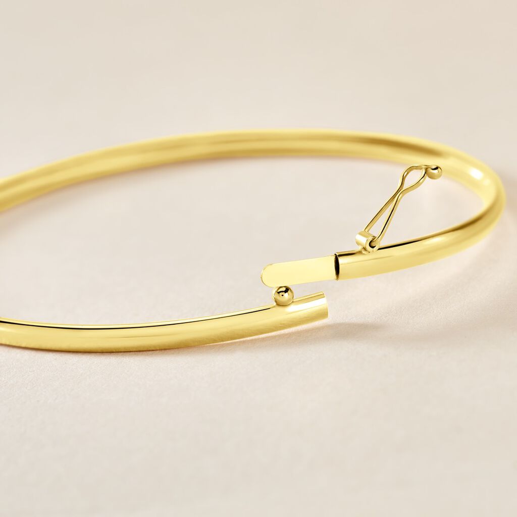 Bracelet Jonc Cynthia Fil Flexible Or Jaune