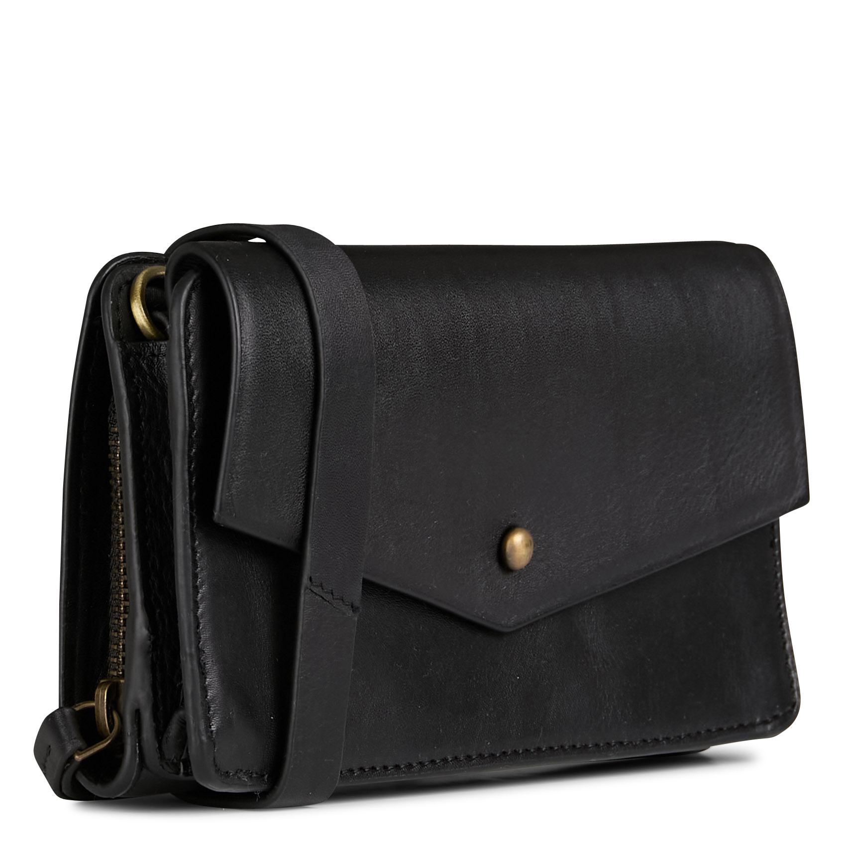 GABRIEL - Sac bandoulière en cuir | Noir