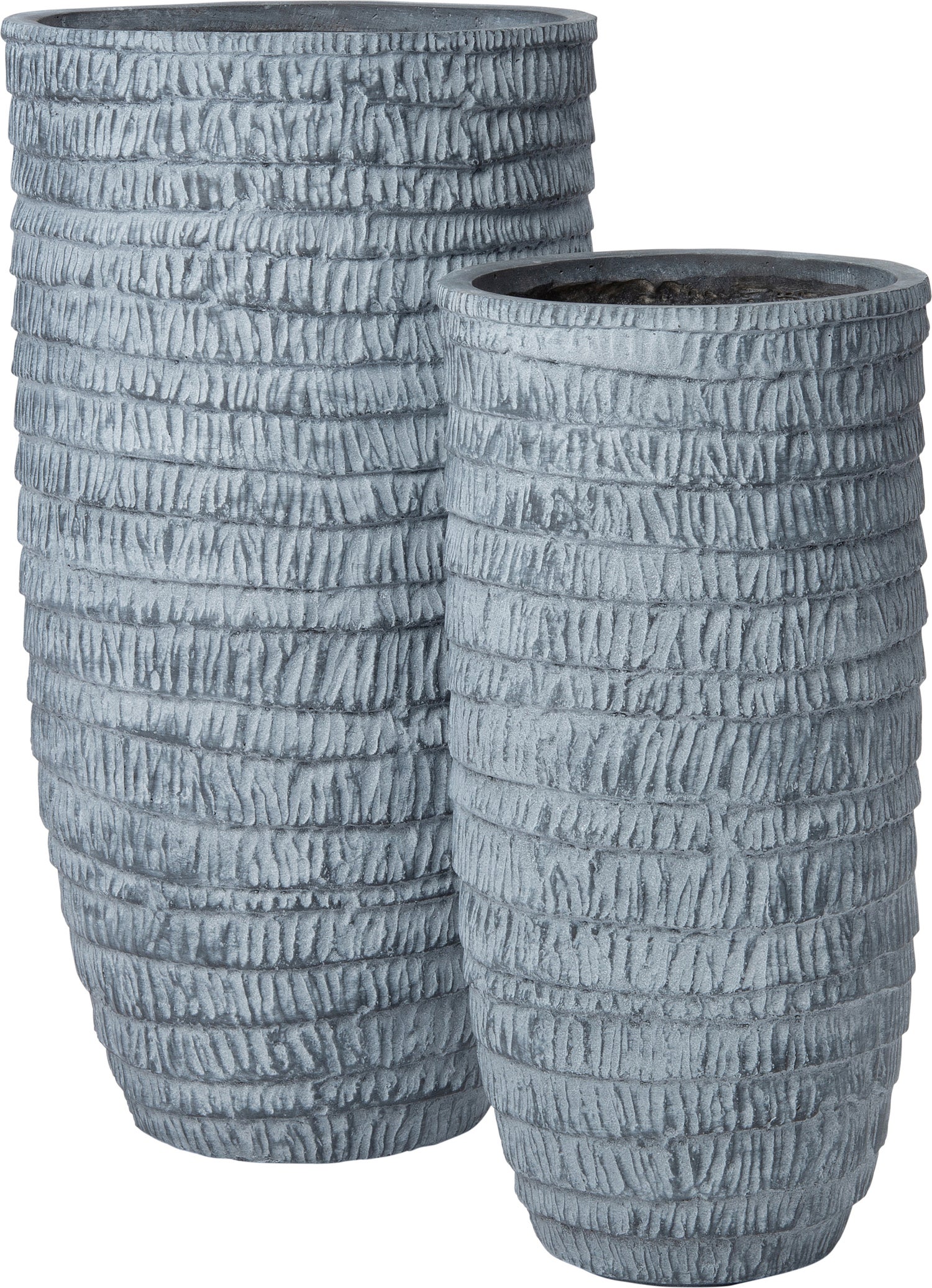Intratuin bloempot Wesley grijs D 28 H 56,5 cm