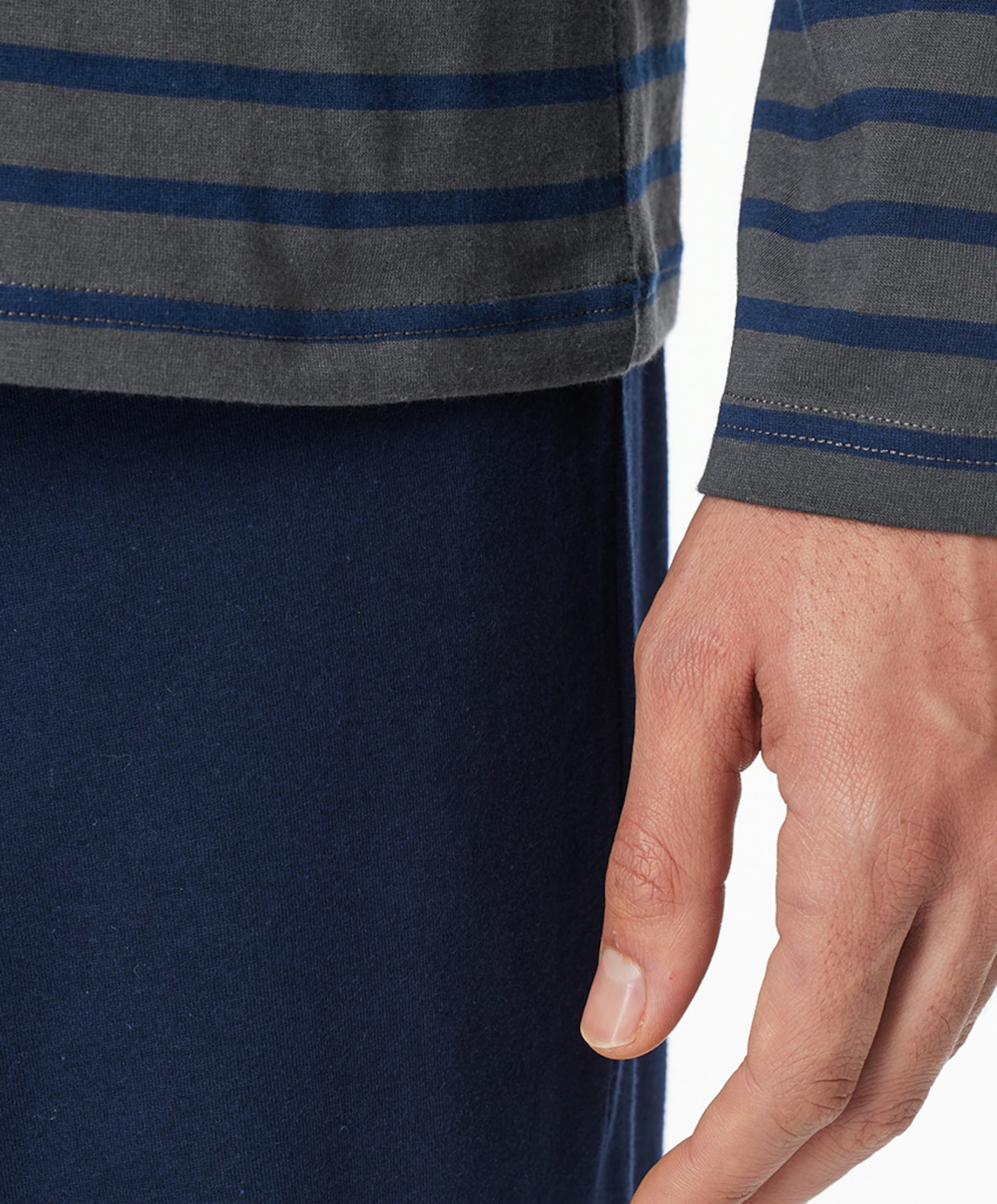 Schiesser Heren pyjamaset grijs