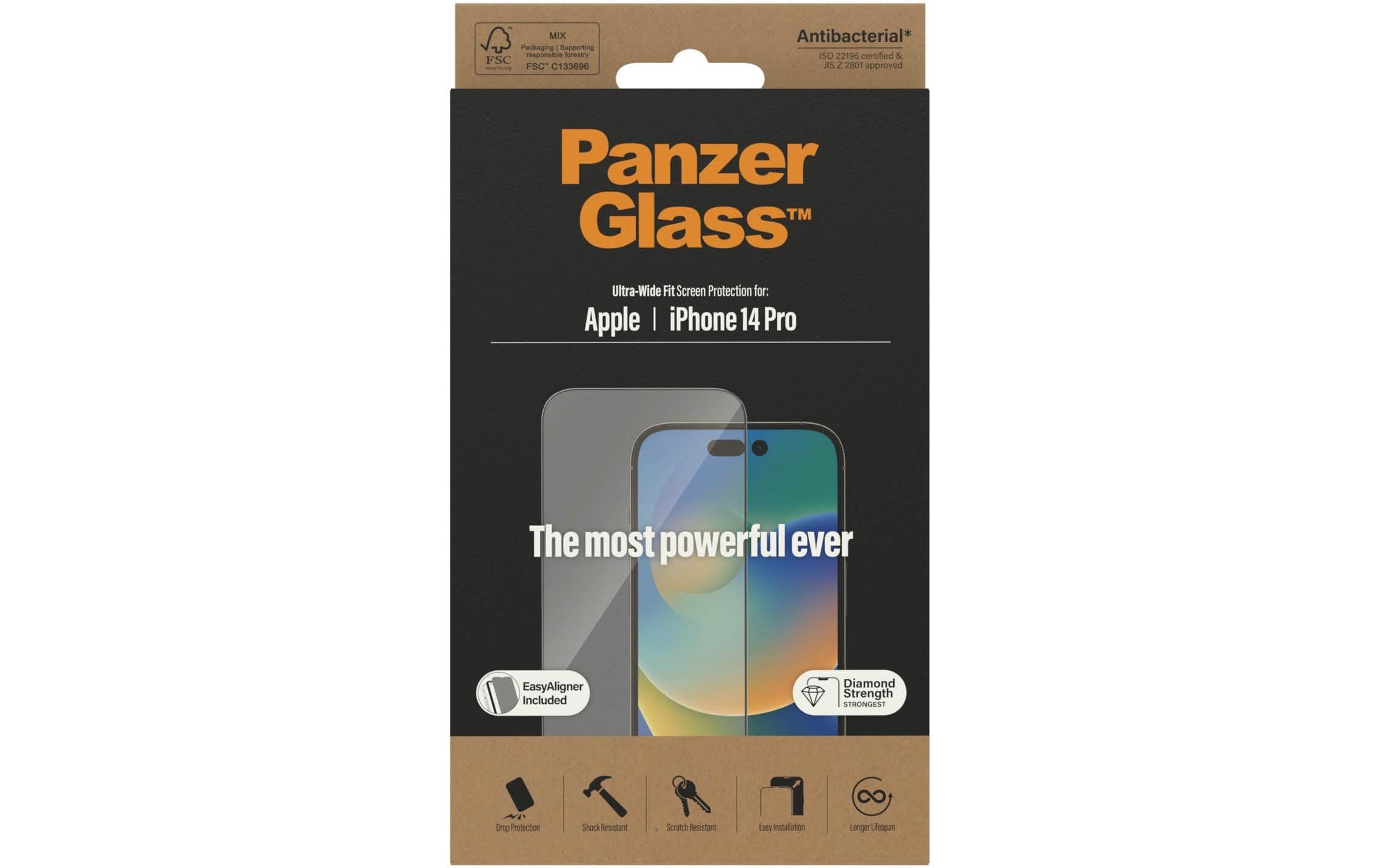 PanzerGlass Displayschutzglas »Ultra« für iPhone 14 Pro 1 Stk. tlg.