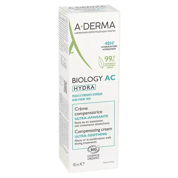 A-Derma Biology AC Hydra Crème Compensatrice Ultra-Apaisante 40 ml