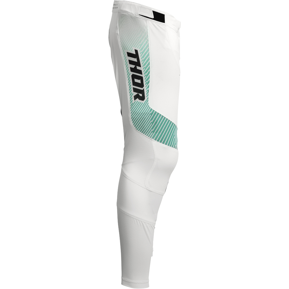 Thor Motocross - Pantalon Prime Tech Blanc / Turquoise