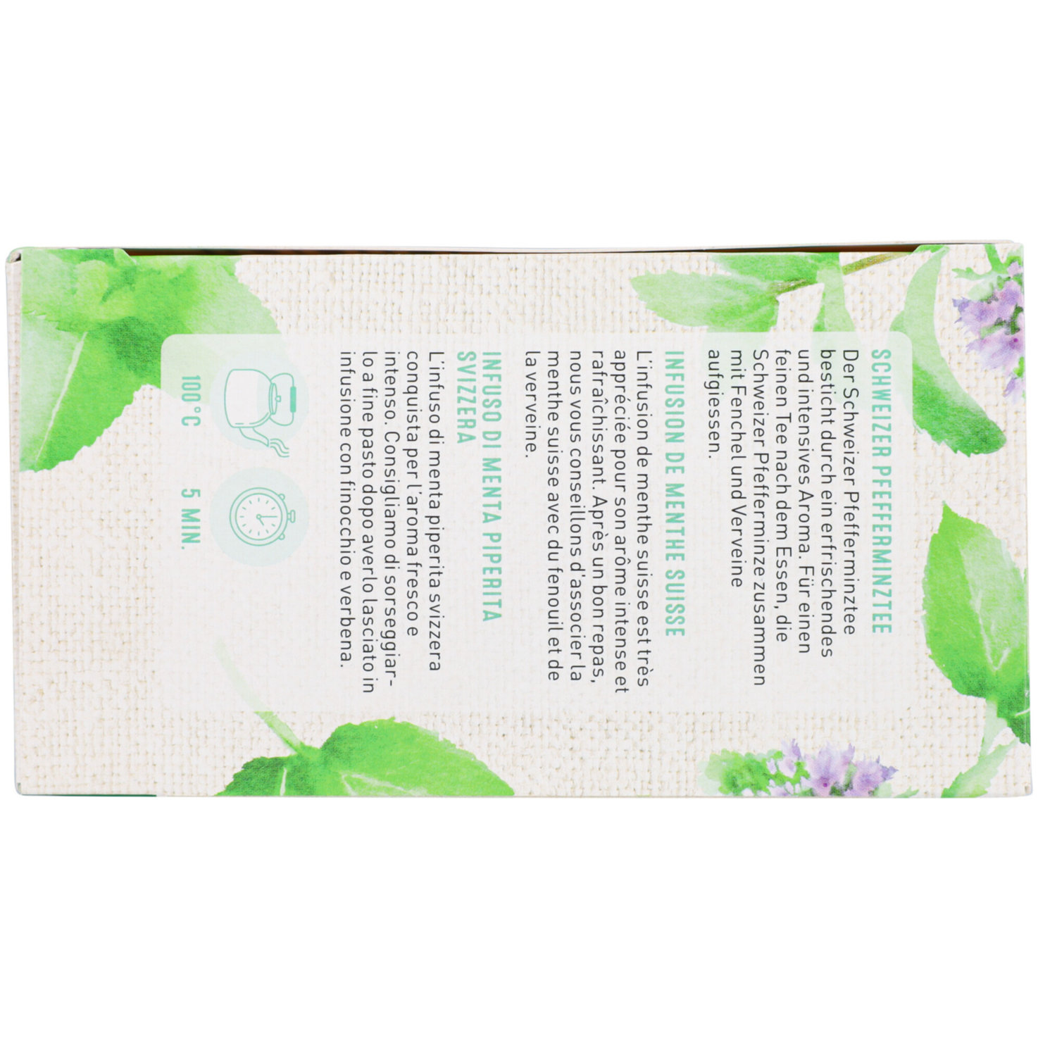 Naturaplan Bio Pfefferminztee Schweiz 20 Beutel