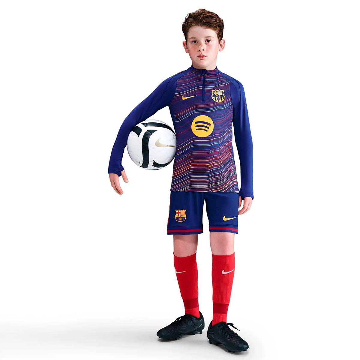 Sweatshirt Nike FC Barcelona Pre-Match 2025-2026 Criança
