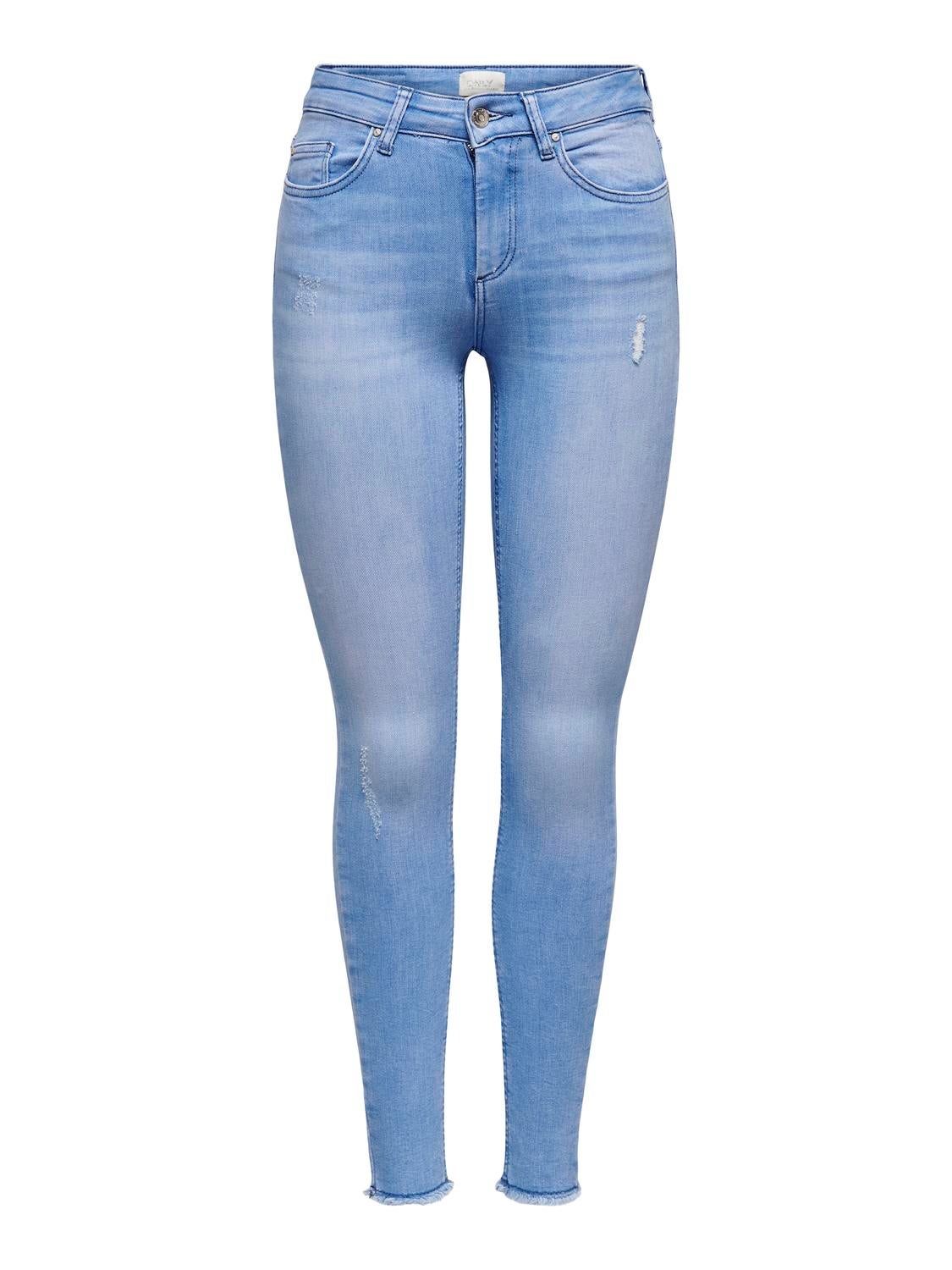 ONLBLUSH Mittlere Taille Skinny Fit Jeans Light Blue Denim