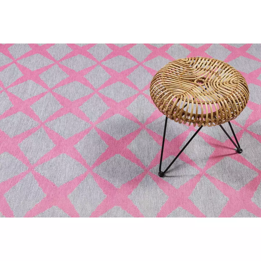 Esprit Kurzflorteppich CALEDON grau rosa