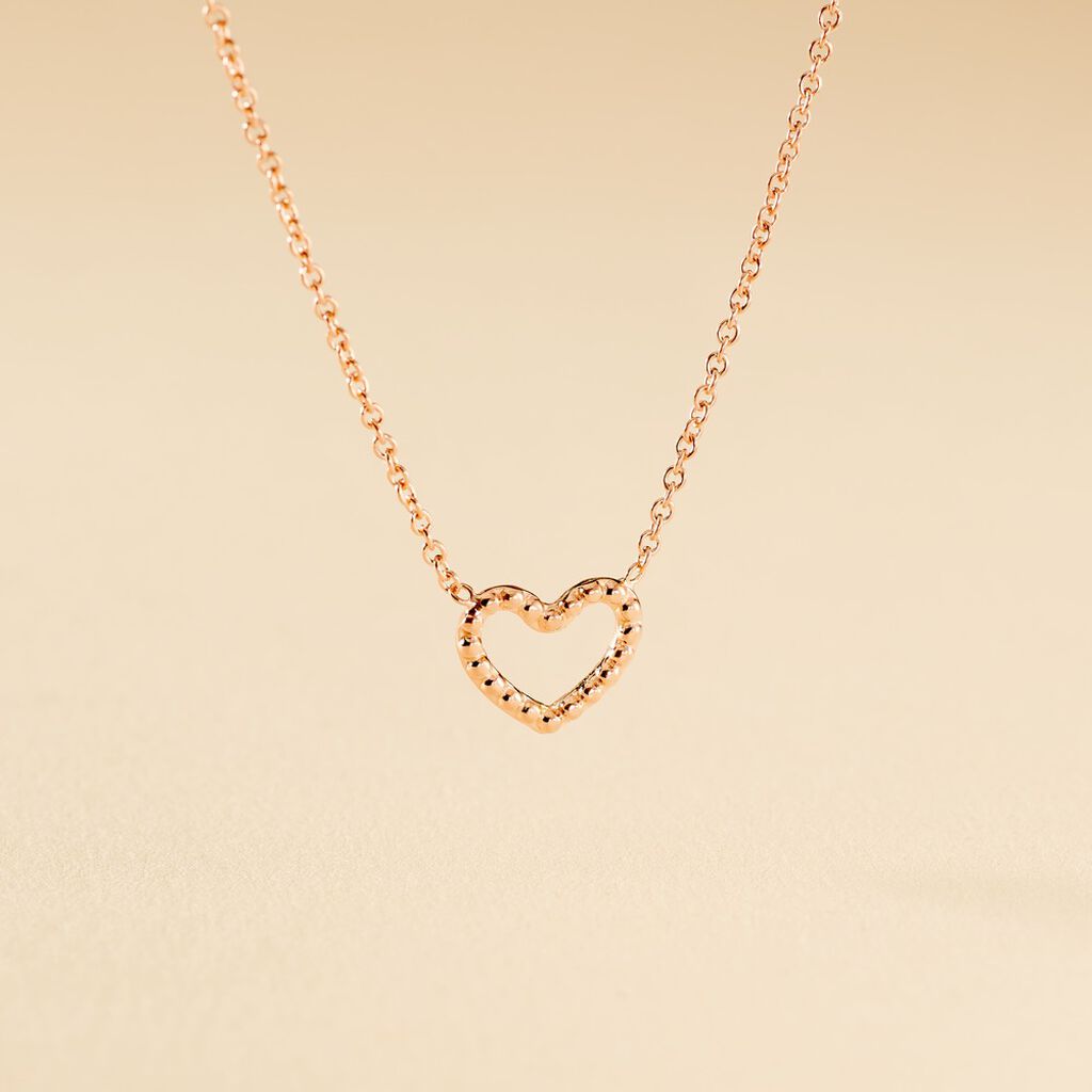 Collier Menel Argent Rose