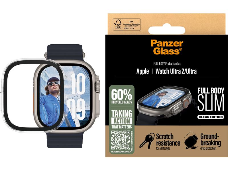 Panzerglass Full Body Protection Slim Apple Watch Ultra 2 T Schlanker Full-Body-Displayschutz für die Apple Watch Ultra 2