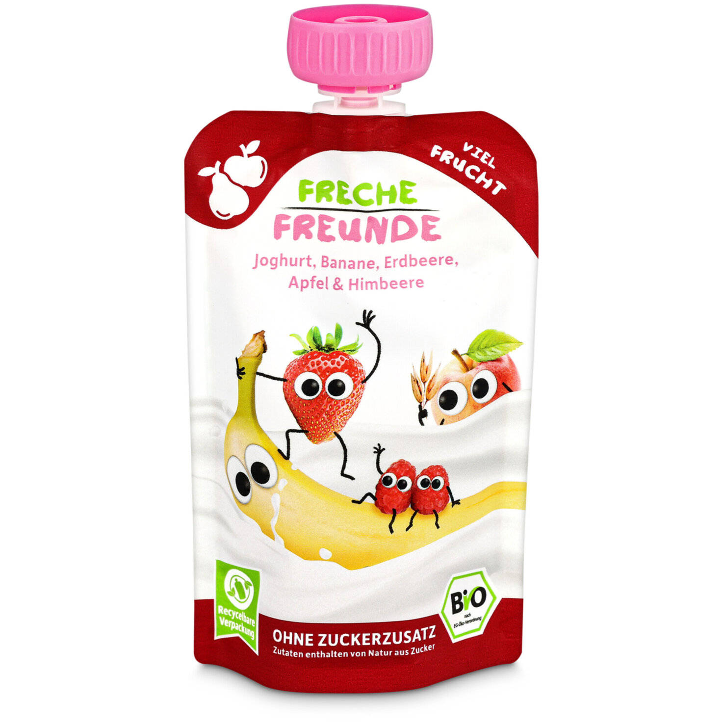 Freche Freunde Joghurt Banane Erdbeer Himbeer 10+ Monate