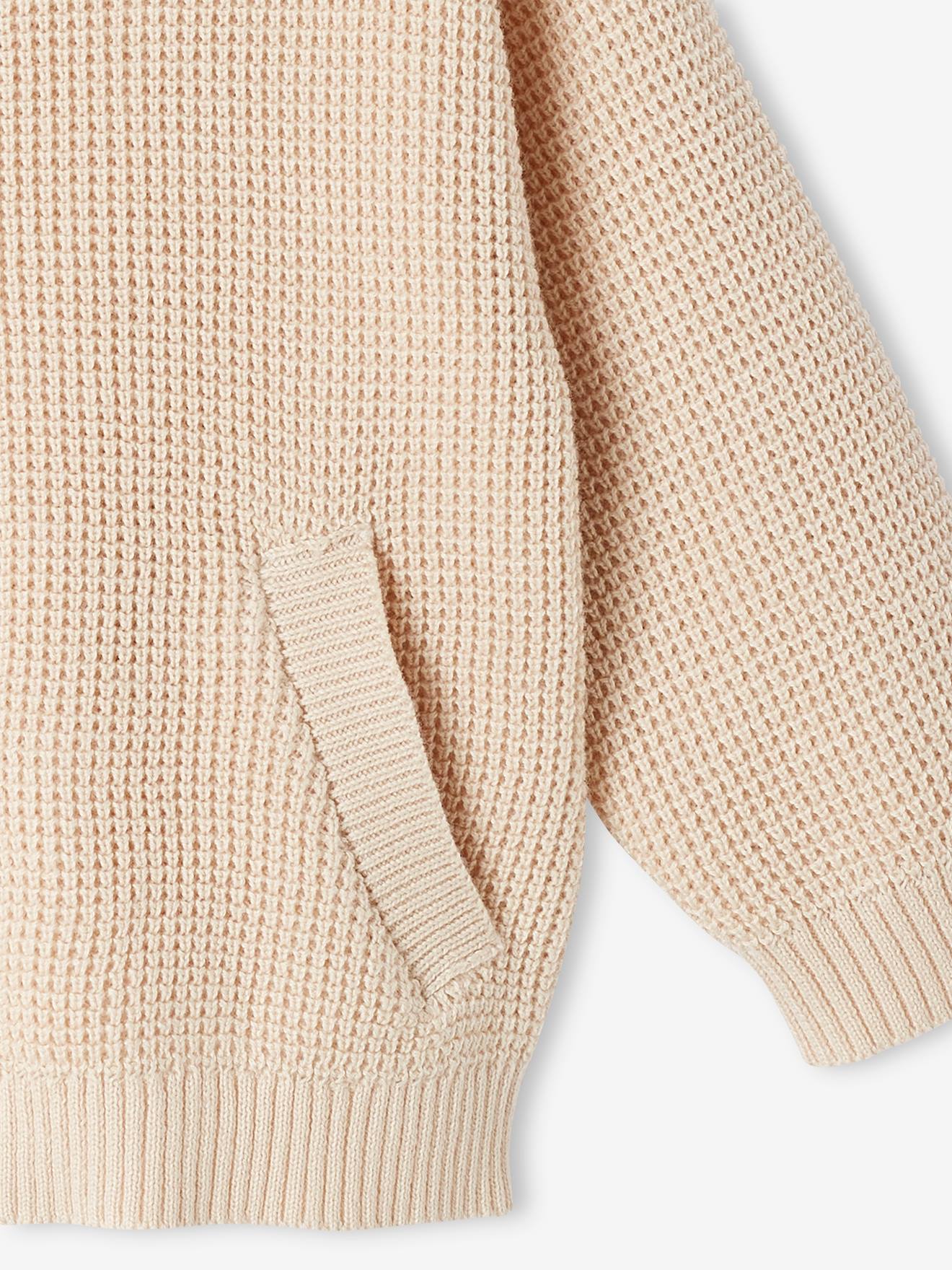 Suéter polo off-white para bebê