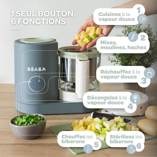Babycook Néo Robot Bébé 6 en 1   Mineral Grey        de               Béaba