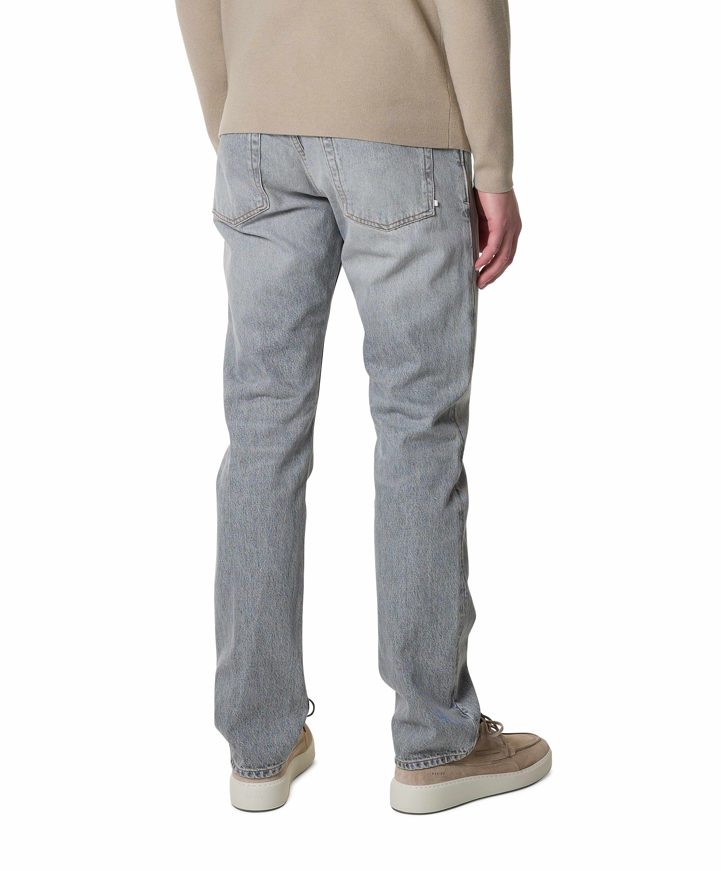Tenue. Heren jeans grijs