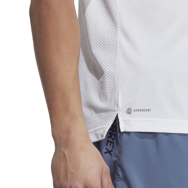 T-shirt trail ADIDAS AGR SHIRT WHITE