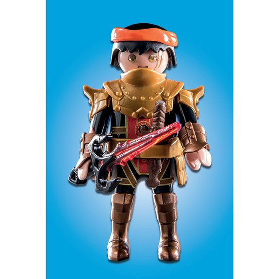 Chevalier Burnham Raider avec cheval de feu Playmobil Novelmore 71213