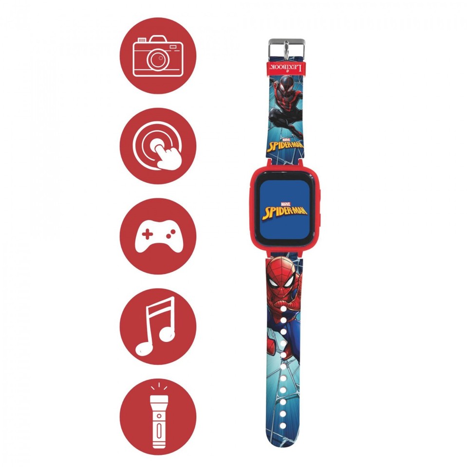 Lexibook - Spider-Man Kids Smartwatch med 8GB hukommelseskort